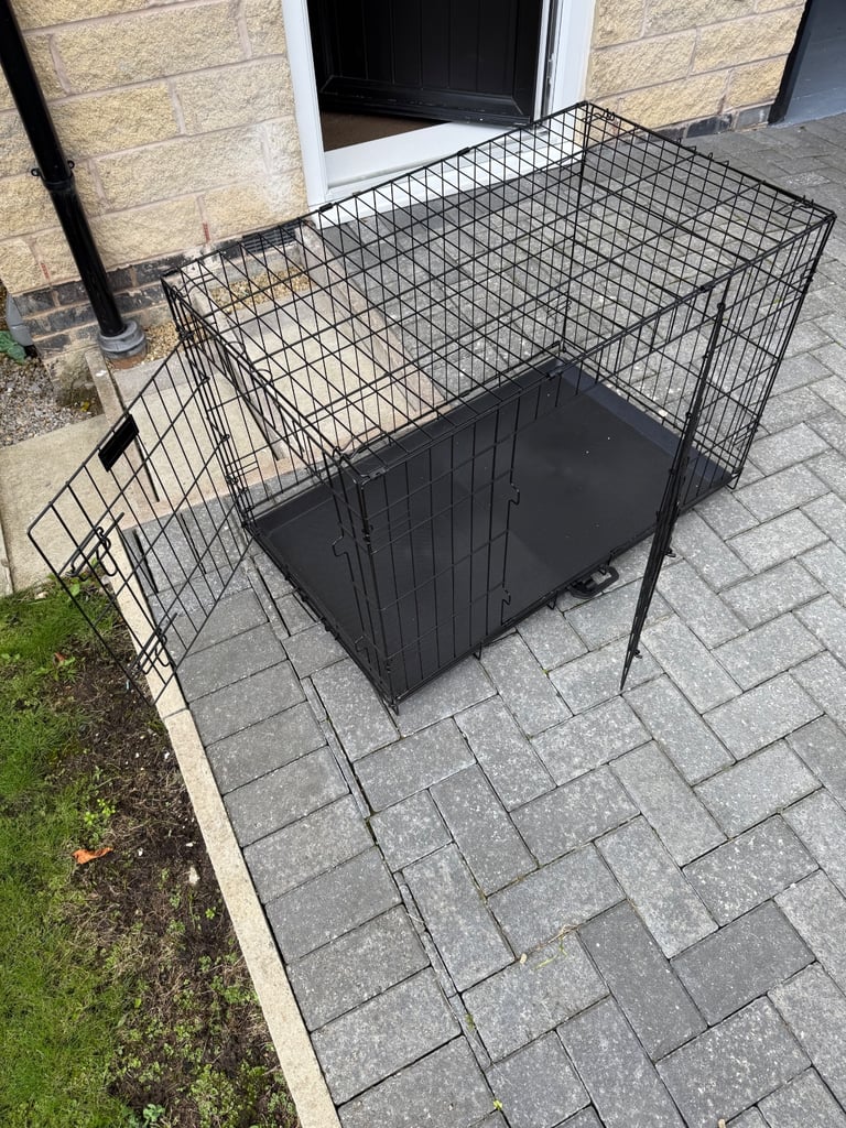 Cardys Folding Metal Dog Crate 