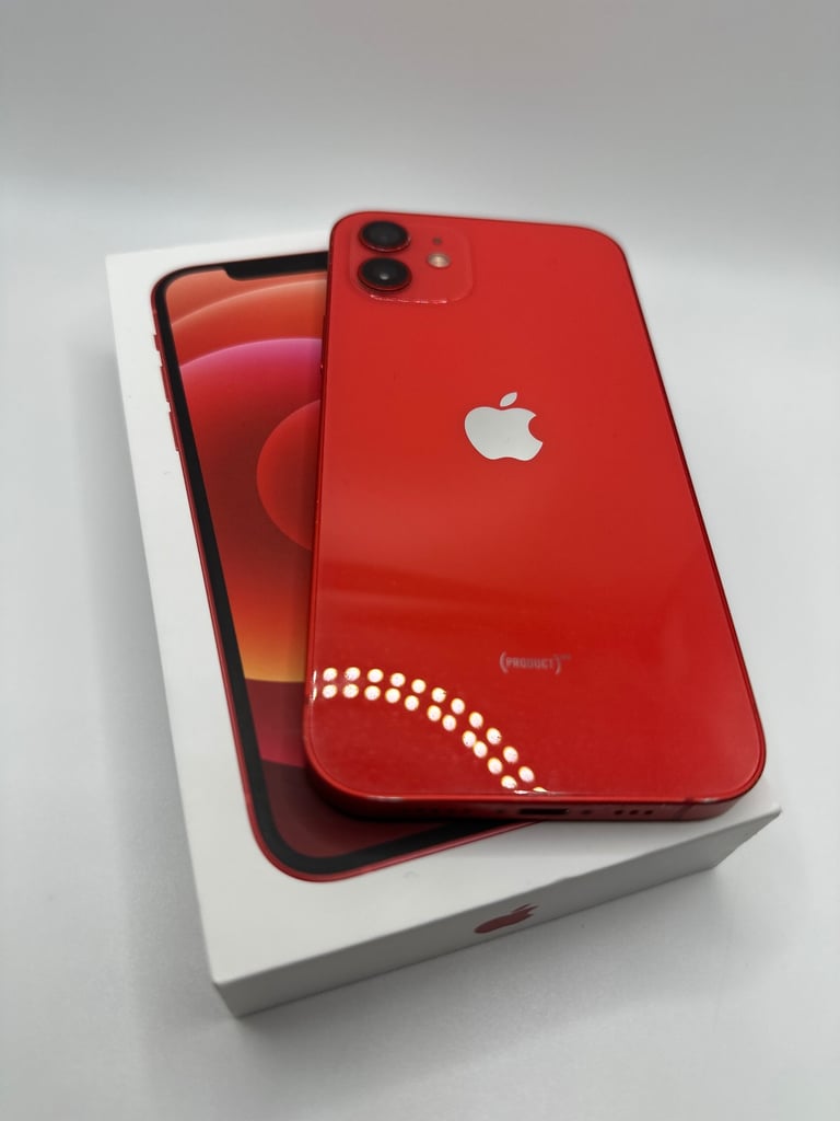 PRISTINE: Apple iPhone 12, 64gb, Red (UNLOCKED)