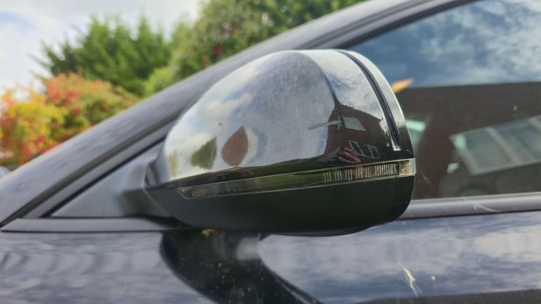 2013 Audi A5 S-line PASSENGER SIDE Left Door/Wing Mirror In Black LZ9Y