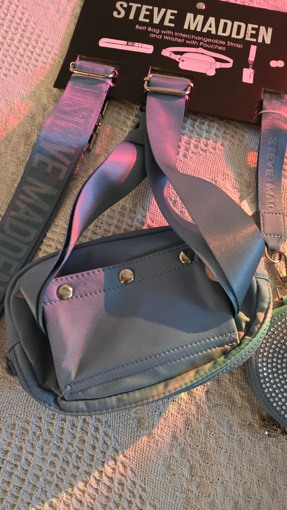 Steve Madden™️ Belt bag interchangeable strap and wristlet with pouches