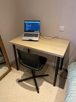IKEA DESK / TABLE & CHAIR - FREE TO COLLECT TODAY - 1 MONTH OLD - NO MARKS WHATSOEVER - DEPTFORD!