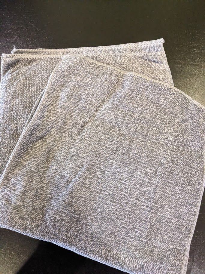 image for 10 x Brand New Light Grey Flat Car Cleaning Towel Set