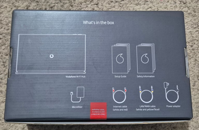 Vodafone WiFi Hub (THG3000) Including Standard Accessories