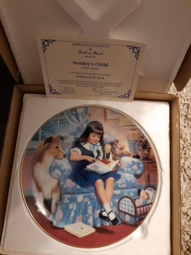 Wall plates 8 Limited Editions by Danbury Mint