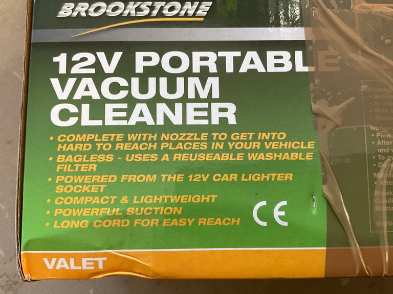 Brooks Stone Portable 12V Vacuum Cleaner in Consett County