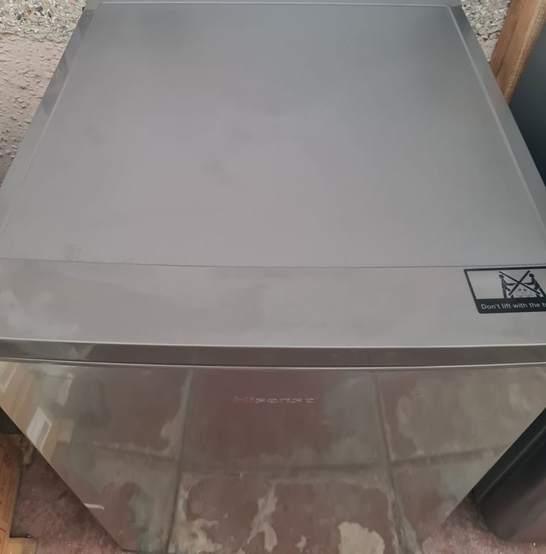 Hisense under counter fridge silver 55cm wide 