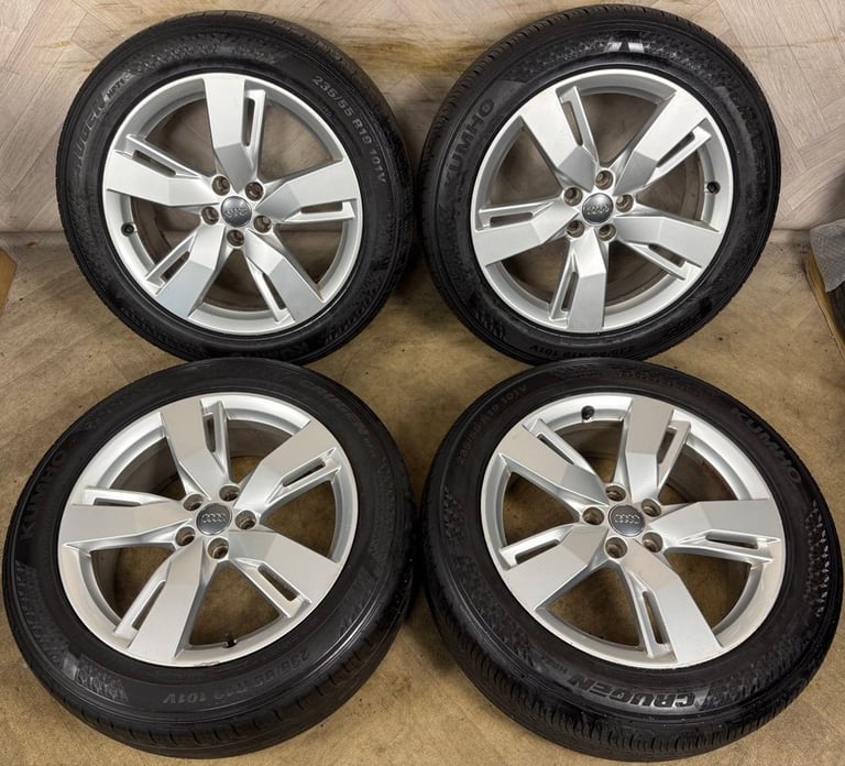 19'' GENUINE AUDI Q5 5 SPLIT SPOKE S LINE ALLOY WHEELS TYRES ALLOYS