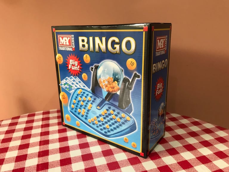 £15 worth  M.Y. Traditional Bingo Game - Complete with Bingo Balls, Dispenser and Bingo Card