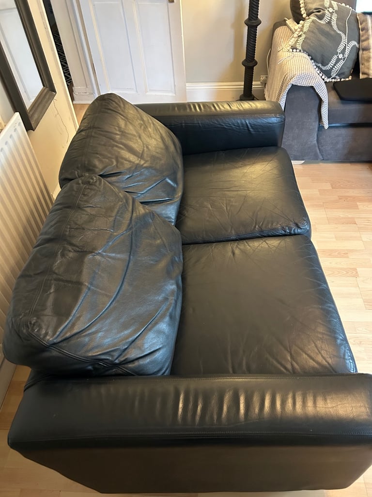 Genuine leather sofa - 2 seater 