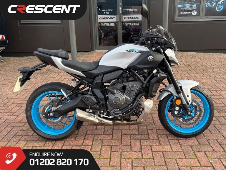 YAMAHA MT-07 Y-AMT 2025 - 1 OWNER - 249 MILES - ICE STORM - EXTRAS FITTED