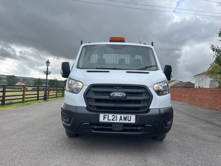 2021 Ford Transit 130 2.0 350 EcoBlue Leader RWD L2 Euro 6 MWB TIPPER BODY 80K +VAT CHASSIS CAB D...