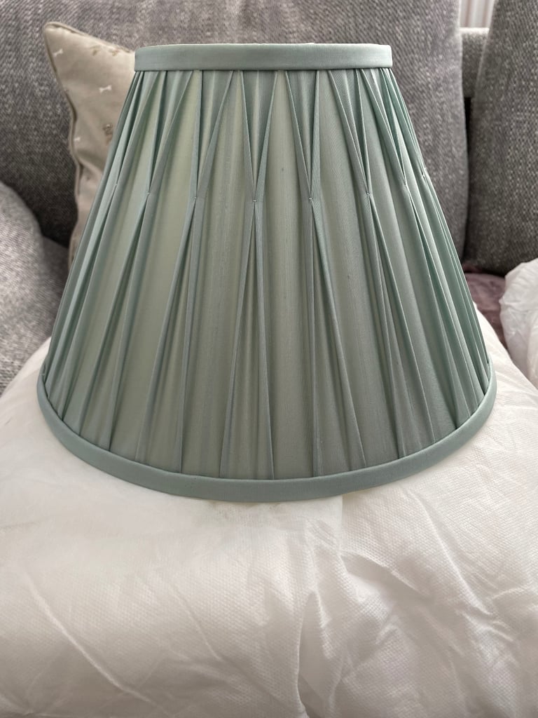Laura Ashley Duck Egg Pleated Lamp Shade