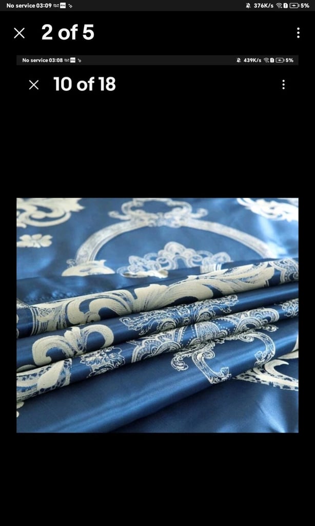 Lux Double satin duvet Cover New 