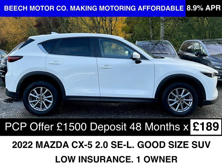 2022 Mazda CX-5 2.0 SKYACTIV-G SE-L Euro 6 (s/s) 5dr ESTATE Petrol Manual