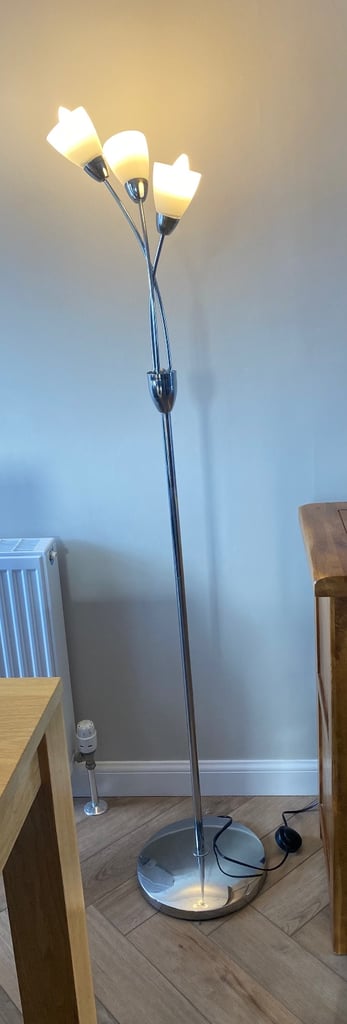 Modern Upright Floor Lamp with 3 Lights 