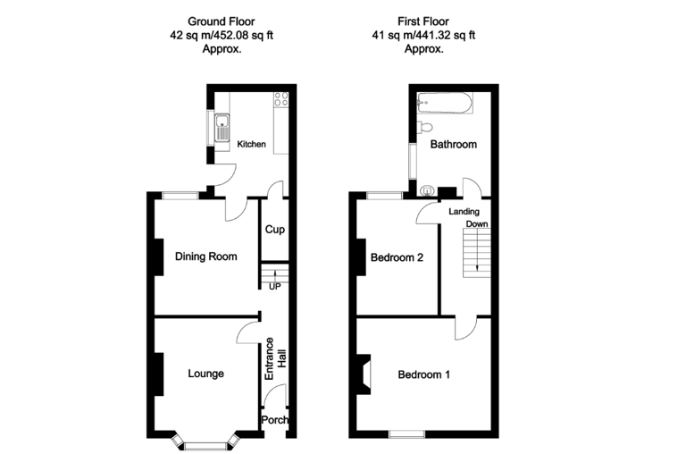 Two-bedroom mid-terrace house for sale