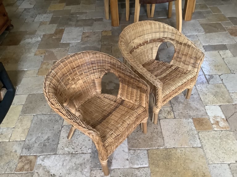  2 Children’s Whicker chairs