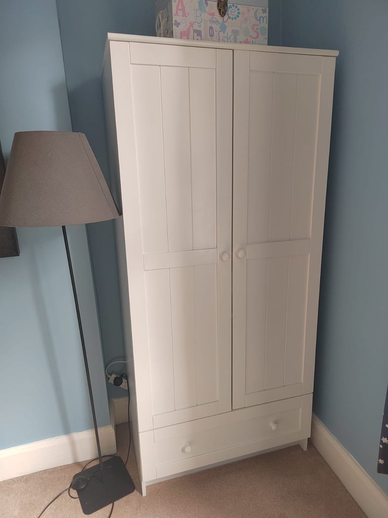 image for White Mothercare Wardrobe - Excellent Condition