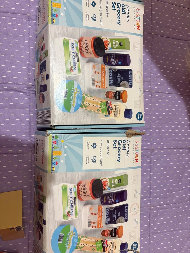 Aldi wooden grocery sets 