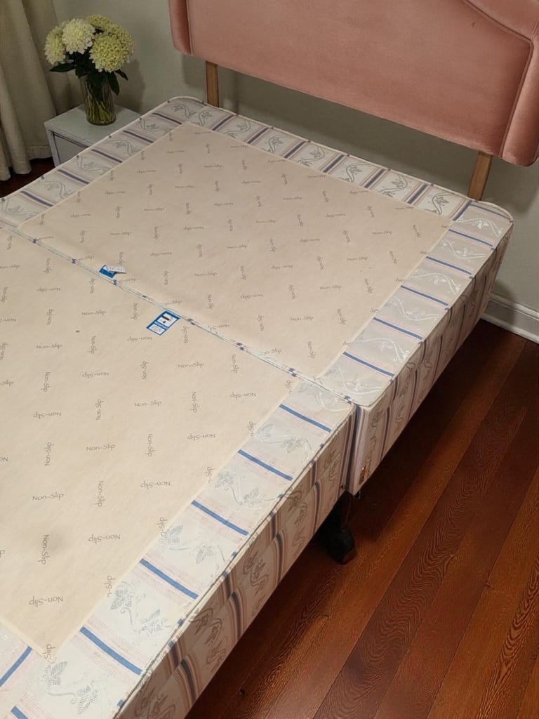 Double Bed with Storage Drawers & Headboard – Good Condition – 192×137 cm