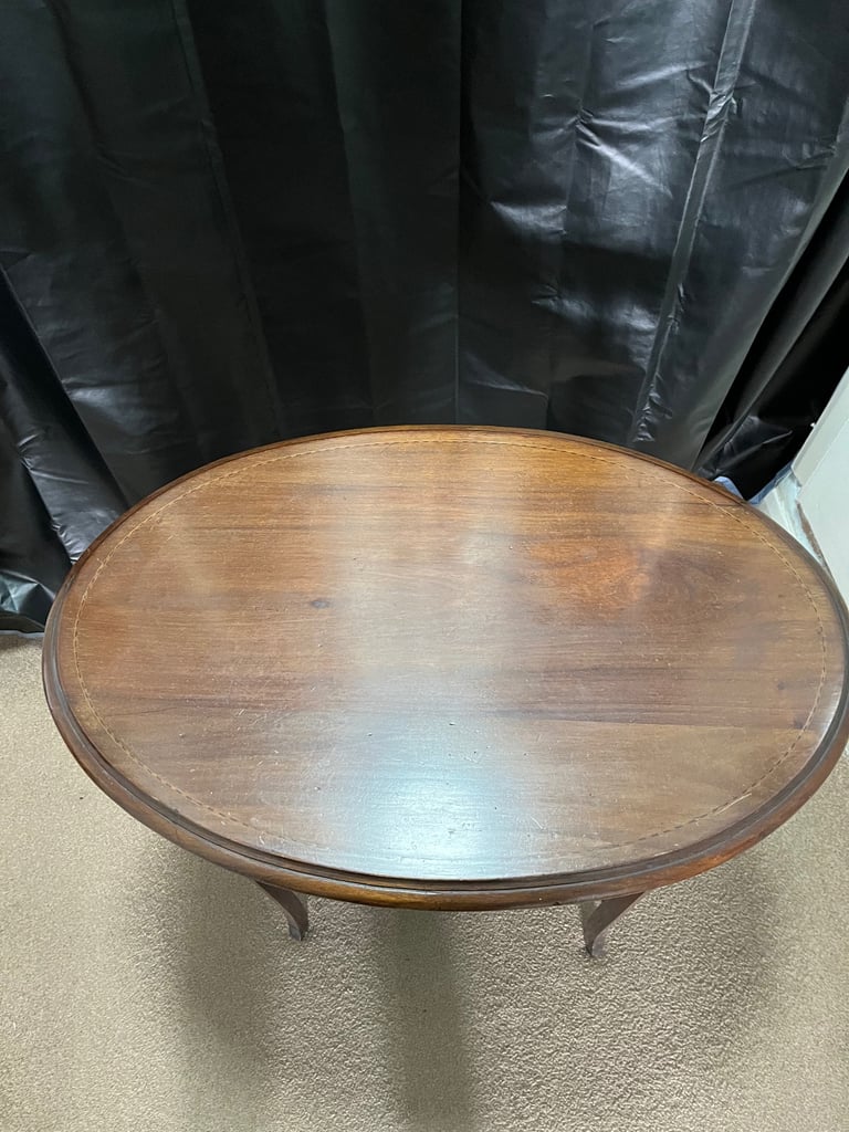 image for Vintage side table with shelf