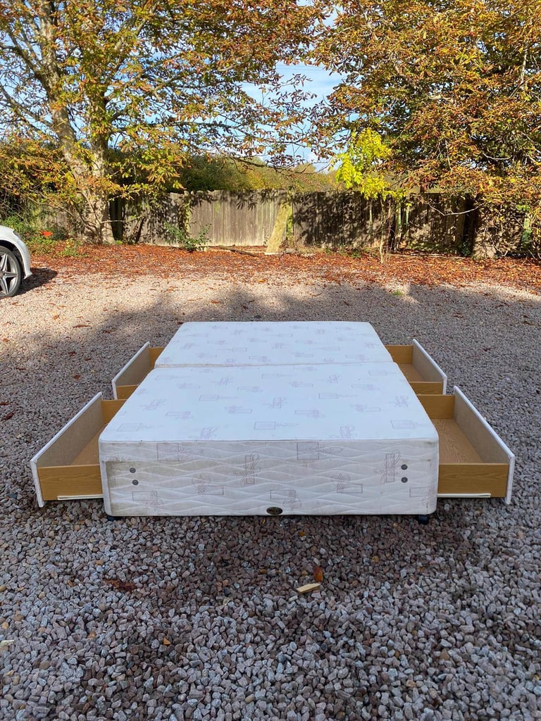 image for Double Storage Bed With Mattress 