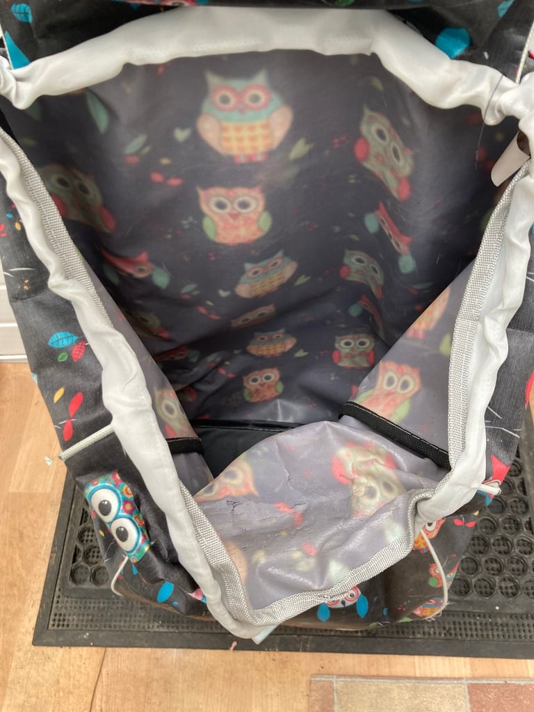 Trolley Shopping Bag with Owl design – collect only