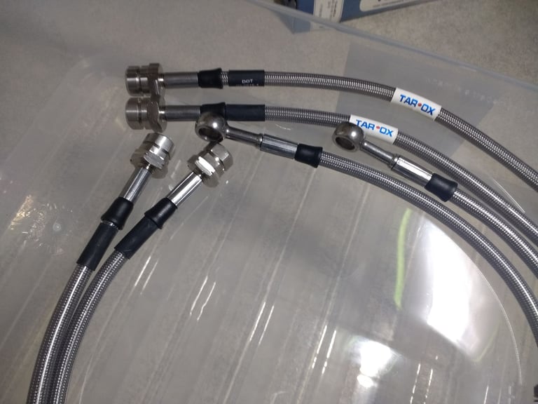 TAROX UPRATED BRAKE HOSES (FULL SET) AUDI SEAT VOLKSWAGEN TUNING PARTS SPARES
