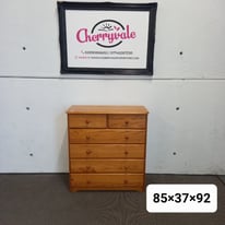 Lovely 6 drawer chest 85x37x92 ref:10637
