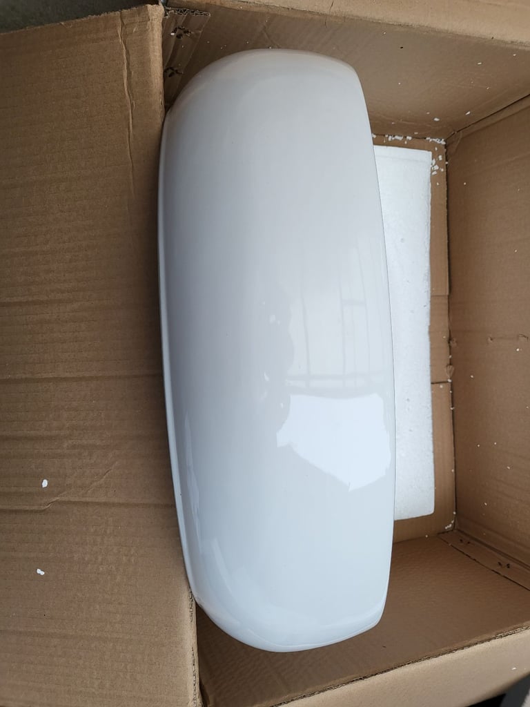 New Basin Sink 470 x 330 x 150mm Oval Countertop White Gloss ERI-WB-014