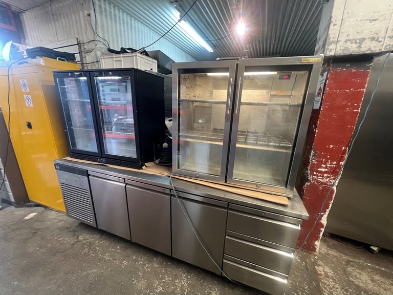 Commercial under-counter glass bar fridge for restaurant bar cafe shop 