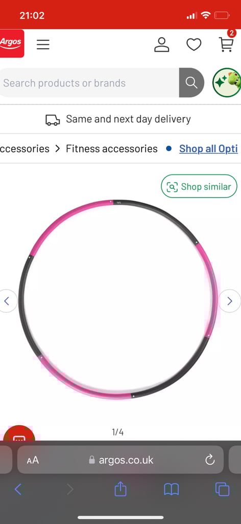 image for Weighted hula hoop 