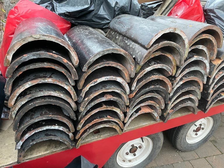 image for Black Half Round Ridge Tiles