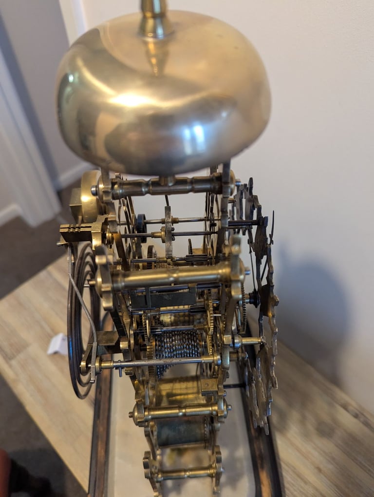 A Fine Large Victorian Twin Fusee Skeleton Clock c1870