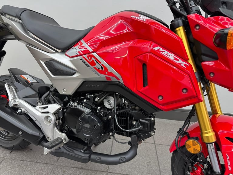 HONDA MSX 125 GROM RED, 2021 70REG ONLY 4,884 MILES 125CC USED MOTORBIKE