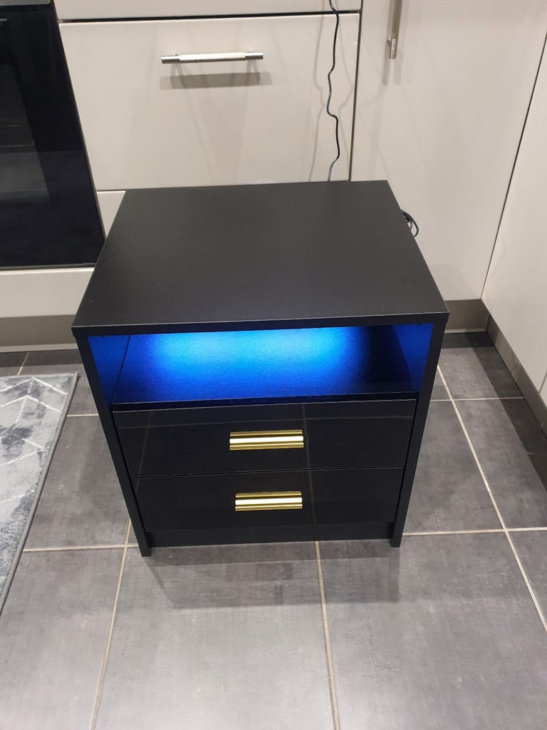 image for Bedside table black. 