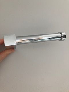 Chrome toilet roll holder