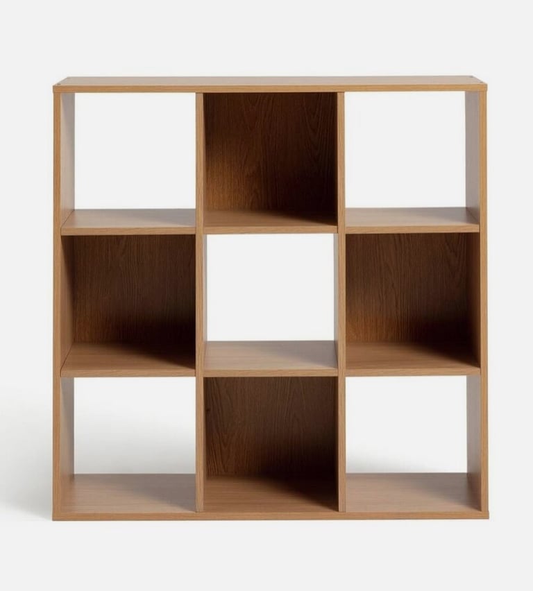 Home Squares 9 Cube Storage Unit Oak Effect