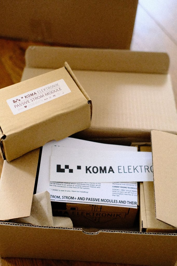 Eurorack - Koma Elektronik Strom Power Module + 2 * Strom Passive Modules