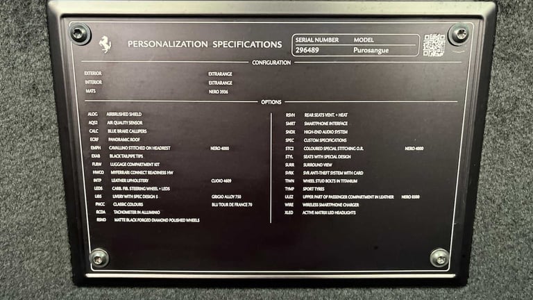 2024 Ferrari Purosangue 6.5 V12 F1 DCT 4WD Euro 6 (s/s) 4dr Estate Petrol Automatic