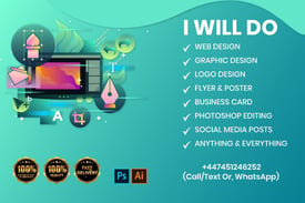 Graphic Design, Logo design, Flyer, Leaflet, Business card, Manu card design, Brochure design