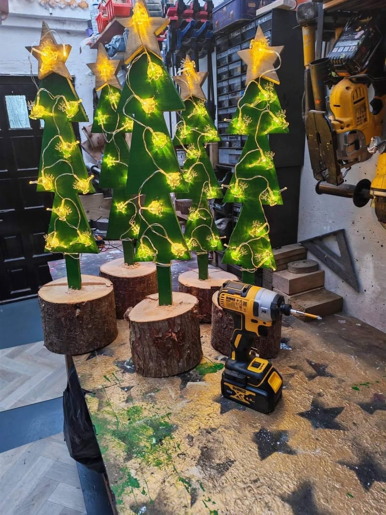 Beautiful hand crafted Christmas trees 🎄🎄🎄🎄