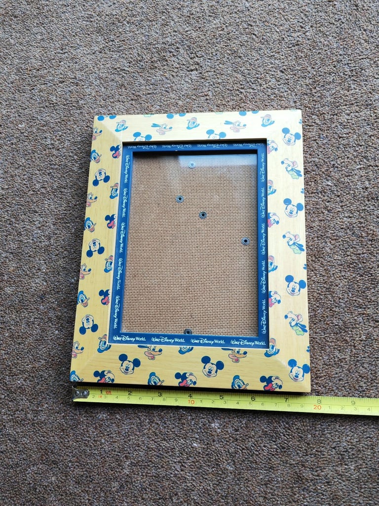 Walt Disney world picture frame and new small Disney stationery set 