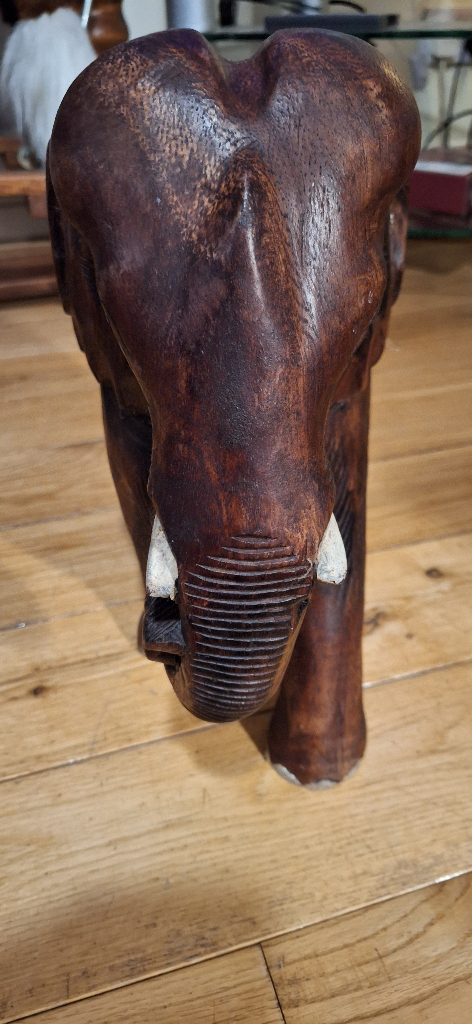Wooden carved elephant 35cm × 35cm × 18cm