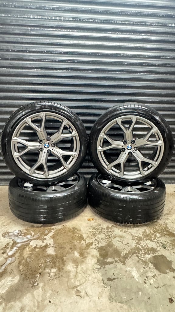 21" GENUINE X5 X6 G05 G06 741M ALLOYS & TYRES 5x112
