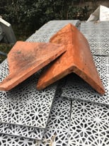 Clay roof ridge tiles