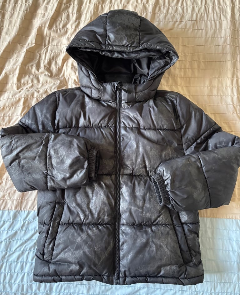 Black/grey coat age 8-9