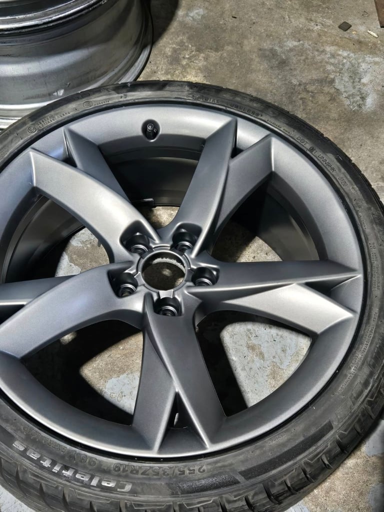19" GENUINE AUDI S LINE Y SPOKE  ALLOY WHEELS / NEW TYRES - 5 X 112 FITMENT - AUDI A5 ETC 
