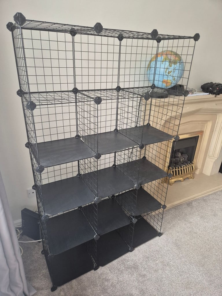 FREE - metal wire cube shelving unit