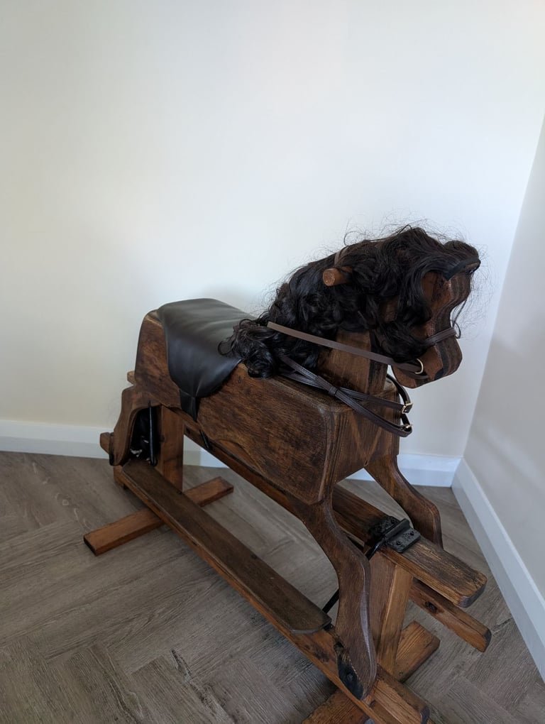 Wooden rocking horse